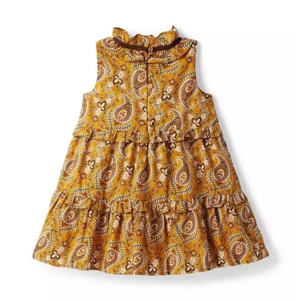 NWT❤️Janie and Jack Paisley Ruffle Tiered Dress sz12